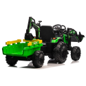Koparka Z Naczepą Na Akumulator SX2068 Zielona