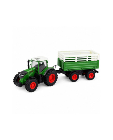 Traktor Rolniczy z Przyczepą Wywrotką Zdalnie Sterowany RC Światła 1:24