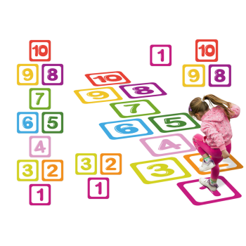 Naklejki Podłogowe Liczby Edukacyjne Do Gry w Klasy