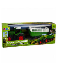 Traktor Rolniczy z Przyczepą Wywrotką Zdalnie Sterowany RC Światła 1:24