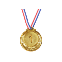 Złoty Medal Pierwsze Miejsce Nagroda Trofeum Cynkowy 6,5cm
