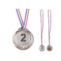 Srebrny Medal Drugie Miejsce Nagroda Trofeum Cynkowy 6,5cm