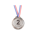 Srebrny Medal Drugie Miejsce Nagroda Trofeum Cynkowy 6,5cm