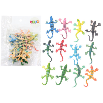 Zestaw Figurek Jaszczurki Gady Kolorowe 12 Sztuk