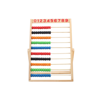 Liczydło Szkolne Drewniane Kolorowe Koraliki
