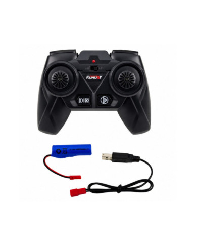 Traktor Rolniczy z Chwytakiem Do Bel Zdalnie Sterowany RC Czerwony 1:24