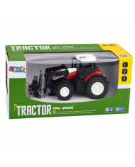 Traktor Rolniczy z Chwytakiem Do Bel Zdalnie Sterowany RC Czerwony 1:24