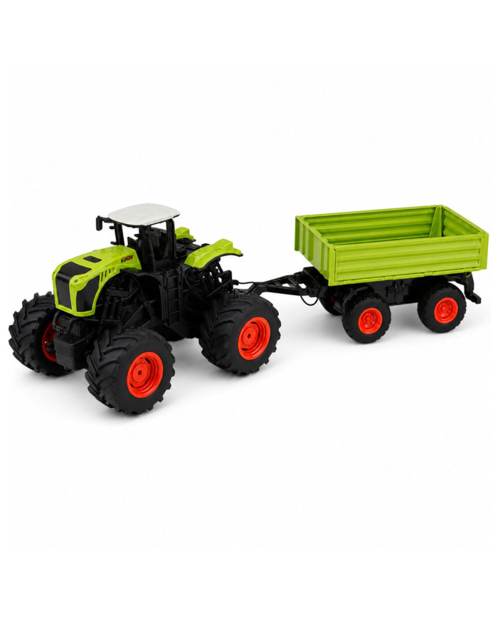 Wysoki Traktor Rolniczy Z Przyczepą Wywrotką Zdalnie Sterowany RC 1:16