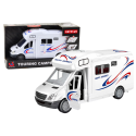 Samochód Kamper Biały Światła Dźwięki Otwierane Drzwi