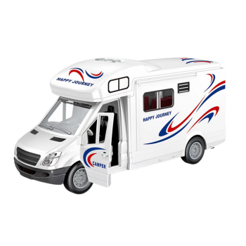 Samochód Kamper Biały Światła Dźwięki Otwierane Drzwi