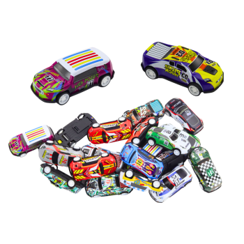 Zestaw Resoraków Autek W Walizce 25 Sztuk Mata z Drogami