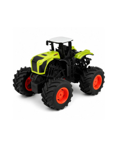 Wysoki Traktor Rolniczy Zdalnie Sterowany RC Zielony Światła Dźwięki 1:16
