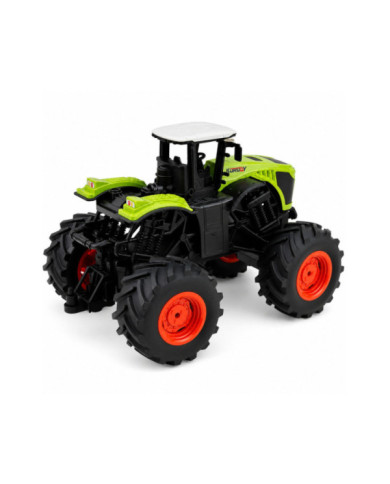 Wysoki Traktor Rolniczy Zdalnie Sterowany RC Zielony Światła Dźwięki 1:16