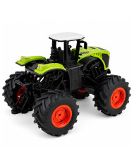 Wysoki Traktor Rolniczy Zdalnie Sterowany RC Zielony Światła Dźwięki 1:16