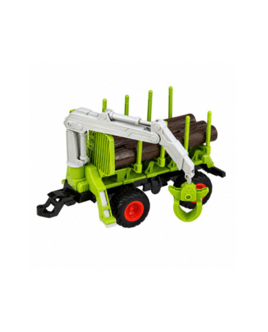 Traktor Zdalnie Sterowany RC z Przyczepą Leśną i Chwytakiem Do Drewna 1:24