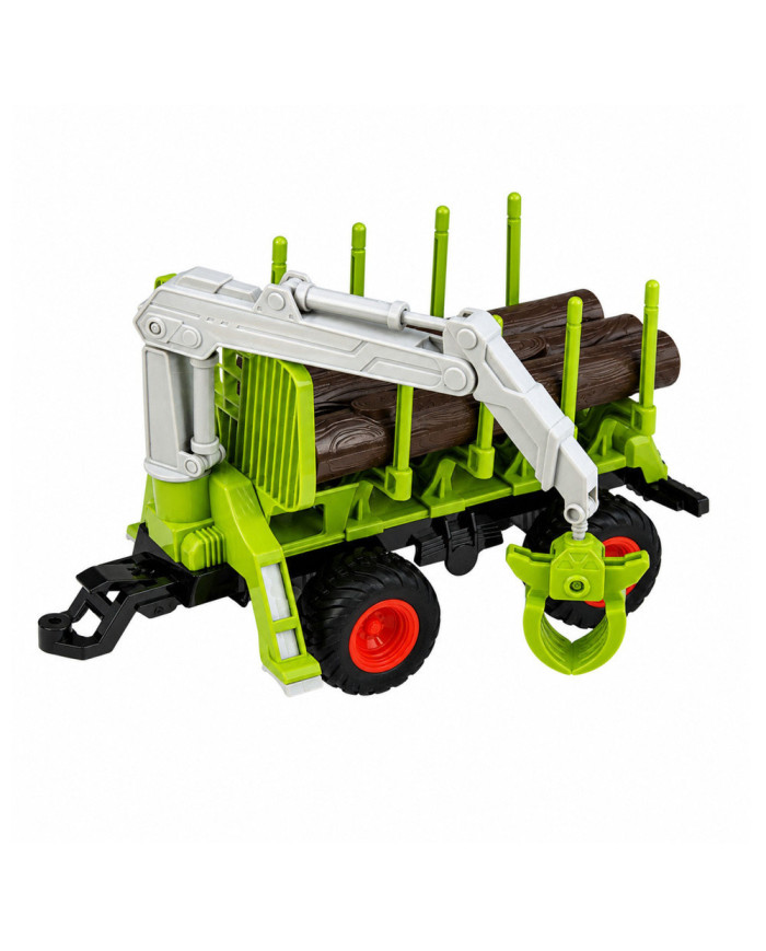 Traktor Zdalnie Sterowany RC z Przyczepą Leśną i Chwytakiem Do Drewna 1:24