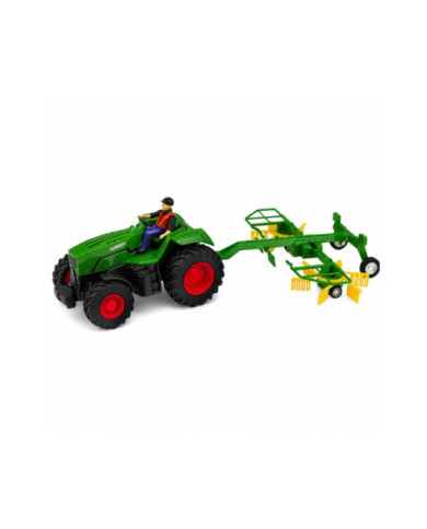 Traktor Rolniczy ze Zgrabiarką Rolnikiem Zdalnie Sterowany RC Światła 1:24