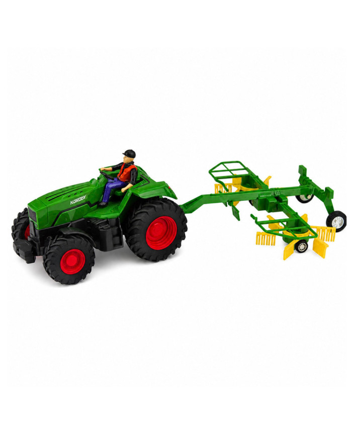Traktor Rolniczy ze Zgrabiarką Rolnikiem Zdalnie Sterowany RC Światła 1:24