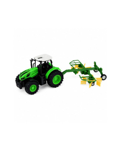 Traktor Rolniczy ze Zgrabiarką Zdalnie Sterowany RC Światła 1:24