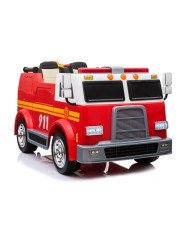 Wóz Strażacki na Akumulator Czerwony Dla Dzieci Pilot Sikawka LL911