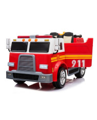 Wóz Strażacki na Akumulator Czerwony Dla Dzieci Pilot Sikawka LL911