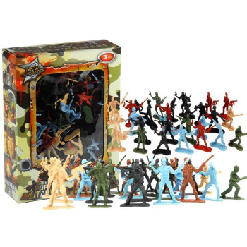 Duży Zestaw Żołnierzyków Militarny Wojsko Armia Figurki