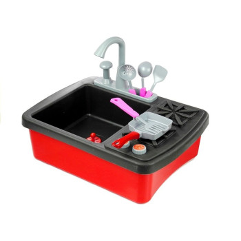 Kuchenka i Zlewozmywak z Akcesoriami Kran z Wodą