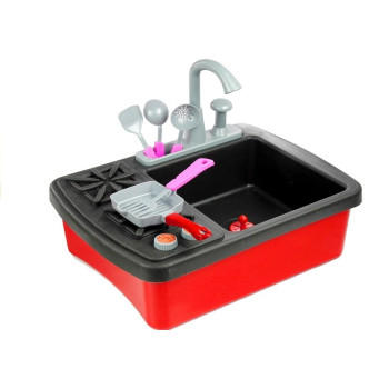 Kuchenka i Zlewozmywak z Akcesoriami Kran z Wodą