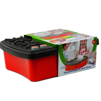 Kuchenka i Zlewozmywak z Akcesoriami Kran z Wodą