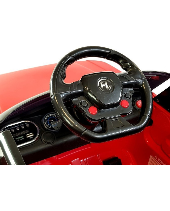 Auto Na Akumulator HL1638 Dla Dzieci Pilot MP3 Światło LED Czerwony