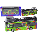 Autobus Piętrowy Turystyczny 1:32 Otwierane Drzwi Zielony