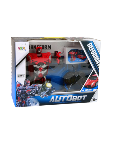 Auto Robot 2w1 Pilot R/C Zdalnie sterowane Czerwony