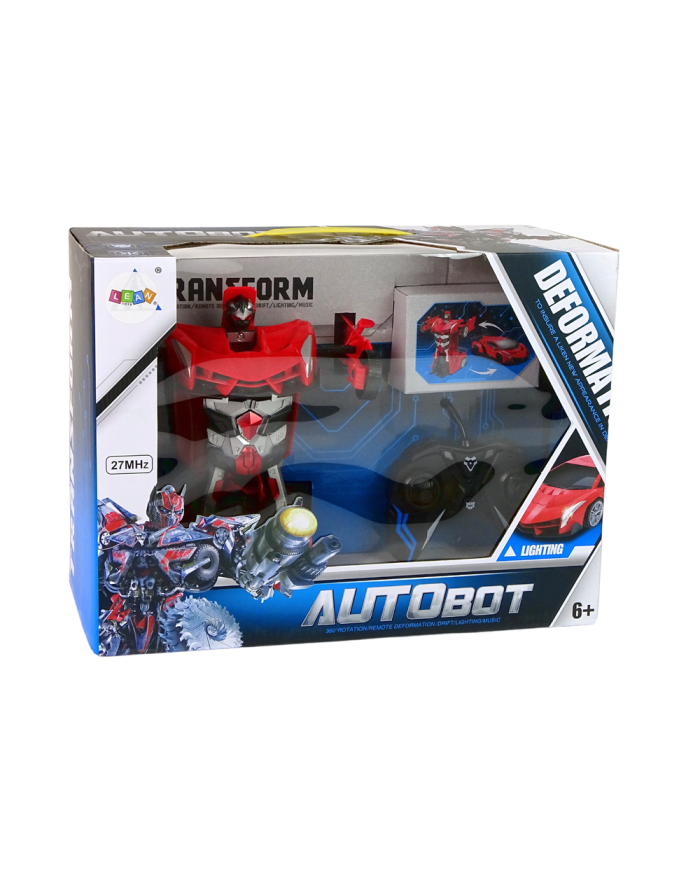 Auto Robot 2w1 Pilot R/C Zdalnie sterowane Czerwony