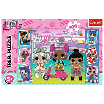 Puzzle - "100" - Zdjęcia Laleczek LOL Trefl 16443