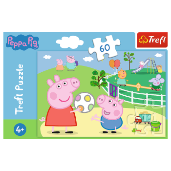 Puzzle - 60 - Zabawy w gronie przyjaciół - Peppa Pig 17356