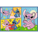 Puzzle 2x70 Ze Stitchem nie ma nudy - Disney Lilo and Stitch Trefl 34444