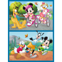 Puzzle - 2w1 + memos - Poznaj bohaterów Disney Trefl 93344