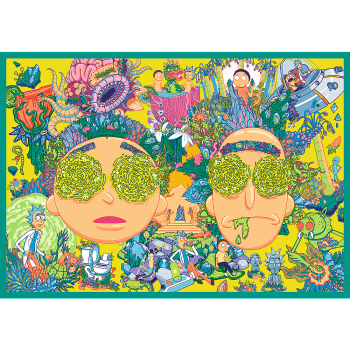 Puzzle - 4x250 - Zakręcony świat Ricka i Morty'ego - Warner Rick and Morty Trefl 13338