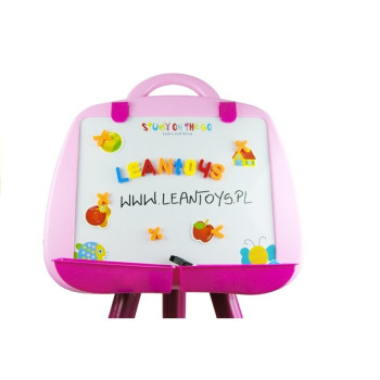 Tablica Magnetyczna Stojąca Pisak Magnes Różowa