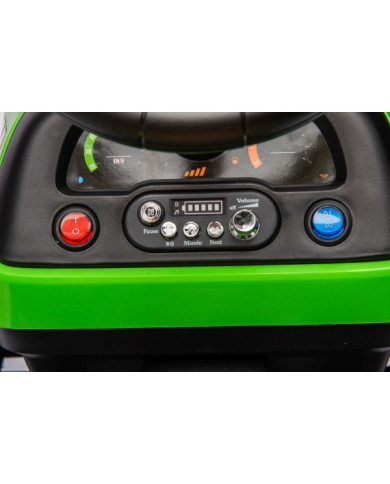 Traktor Na Akumulator BBH-030 Zielony