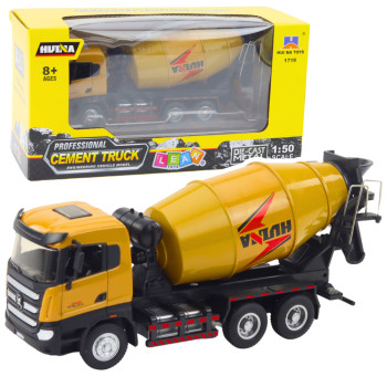Betoniarka Pojazd Budowlany Metalowa Huina Khaki 1:50