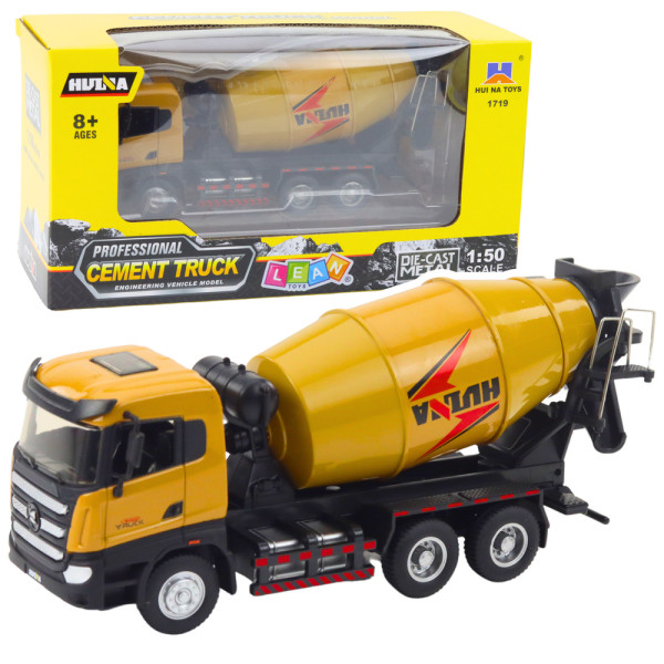 Betoniarka Pojazd Budowlany Metalowa Huina Khaki 1:50