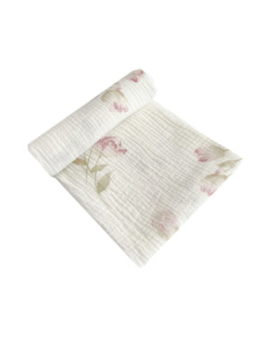 Pieluszka pielucha muślinowa premium 70x70 cm Tulipanki