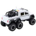 Samochód Terenowy Napęd Frykcyjny Światła Dźwięki Biały Perłowy 6x6 1:16