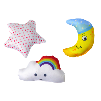 Karuzela Do Łóżeczka Na Baterie Klips Uniwersalny Pluszowe Zawieszki Różowa