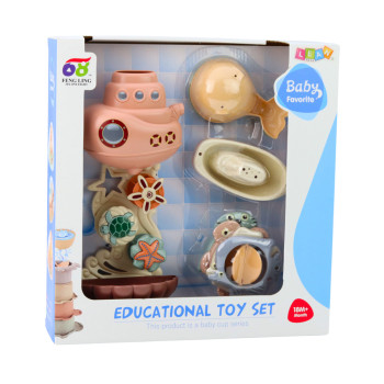 Zabawki Do Kąpieli Statek Podwodny Kubeczki Przyssawki 9el