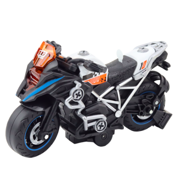 Motor Wyścigowy Do Skręcania Rozkręcania DIY Światła Dźwięki Czarny