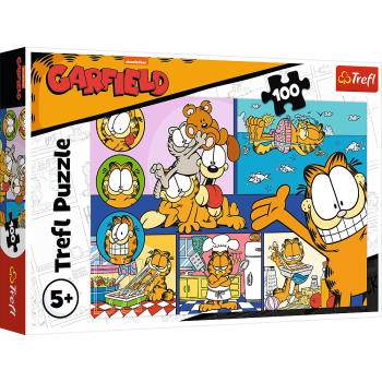 Puzzle - 100 - Leniwy Garfield Trefl 16521