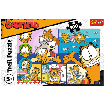 Puzzle - 100 - Leniwy Garfield Trefl 16521