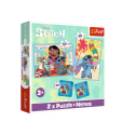 Puzzle - 2w1+memos - Wesoły dzień Lilo and Stitch  Trefl 93585